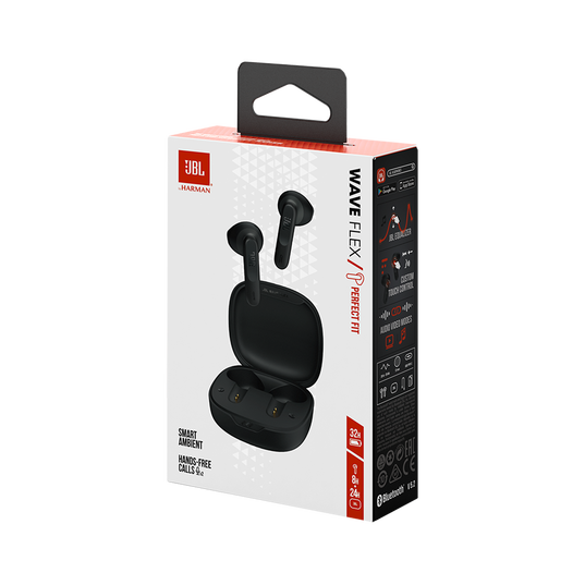 JBL Wave Flex - Auriculares Bluetooth con Sonido JBL y Diseño Ergonómico