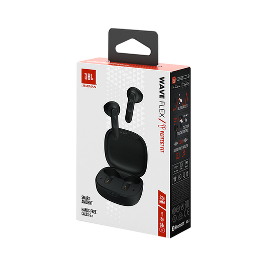 JBL Wave Flex - Auriculares Bluetooth con Sonido JBL y Diseño Ergonómico