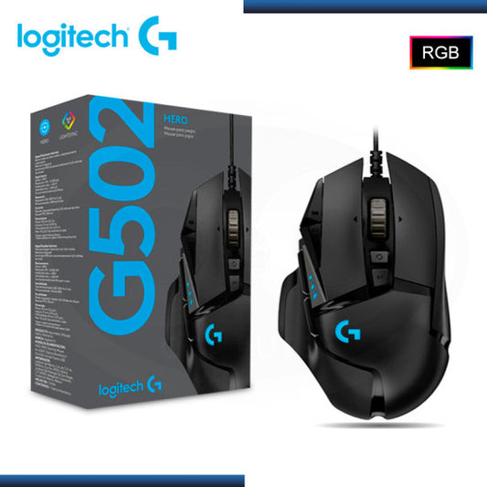 Logitech G502 HERO - Mouse Gamer con Sensor 16K DPI y 11 Botones Programables