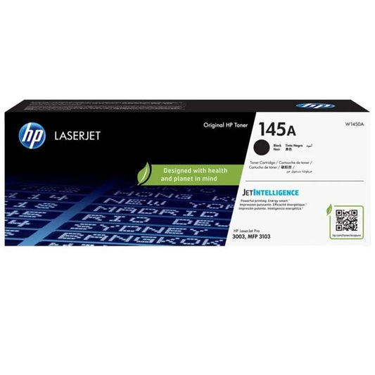 Tóner HP 145A (W1450A) - Cartucho Negro para LaserJet con Rinde de 1700 Páginas